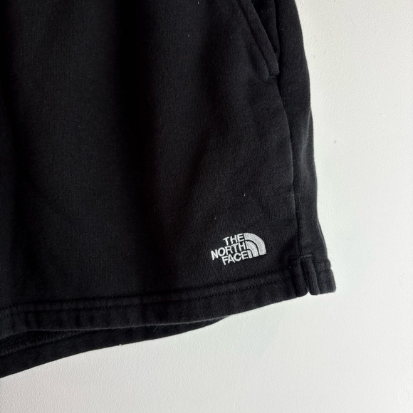 The North Face Half Dome Logo Black Fleece Shorts Loungewear Cozy Athleisure XL - Picture 4 of 8